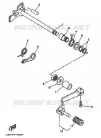 SCHAKEL STANG / PEDAAL voor Yamaha TT250 1989