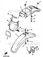 SPATBORD voor Yamaha TT250 1989