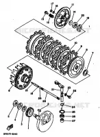 STARTMOTOR KOPPELINGS voor Yamaha TT250 1989