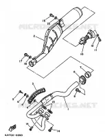 UITLAAT voor Yamaha TT250 1989