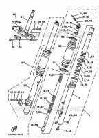 VOORVORK voor Yamaha TT250 1989