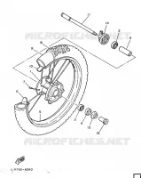 VOORWIEL voor Yamaha TT250 1989