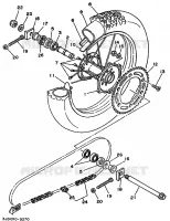 ACHTERWIEL voor Yamaha YZ250 1989