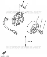 DYNAMO voor Yamaha YZ250 1989