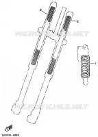 OPTIONELE ONDERDELEN 1   CHASSIS voor Yamaha YZ250 1989