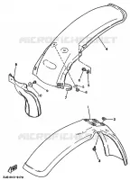 SPATBORD voor Yamaha YZ250 1989