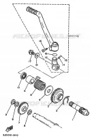 STARTMOTOR voor Yamaha YZ250 1989