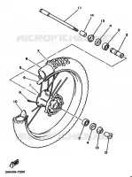 VOORWIEL voor Yamaha YZ250 1989