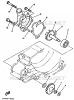 WATERPOMP / SLANGEN voor Yamaha YZ250 1989