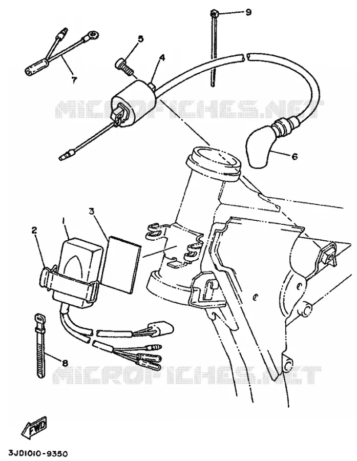 ELECTRISCH 1 Yamaha MOTO 250 1989 YZ  YZ250WR WIDE RATIO YZ250