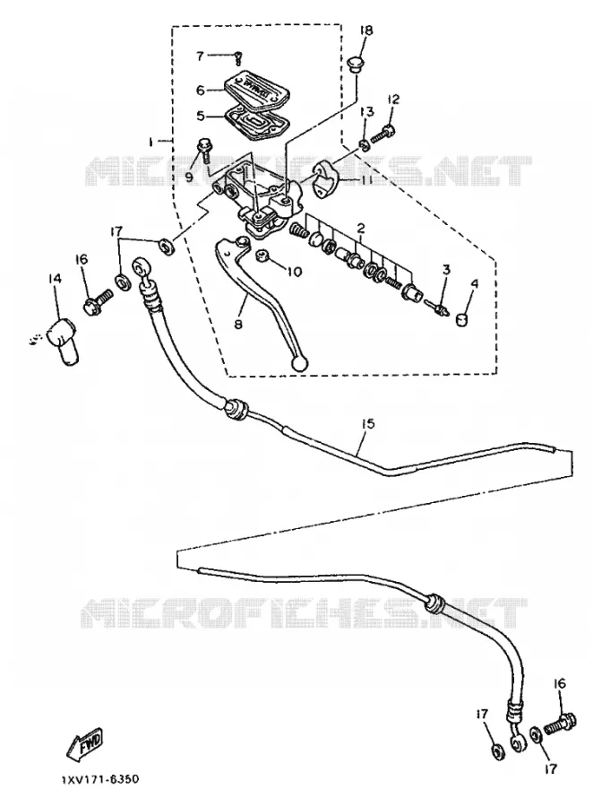 KOPPELINGS POMP Yamaha MOTO 750 1988 FZ GENESIS  FZ750 GENESIS