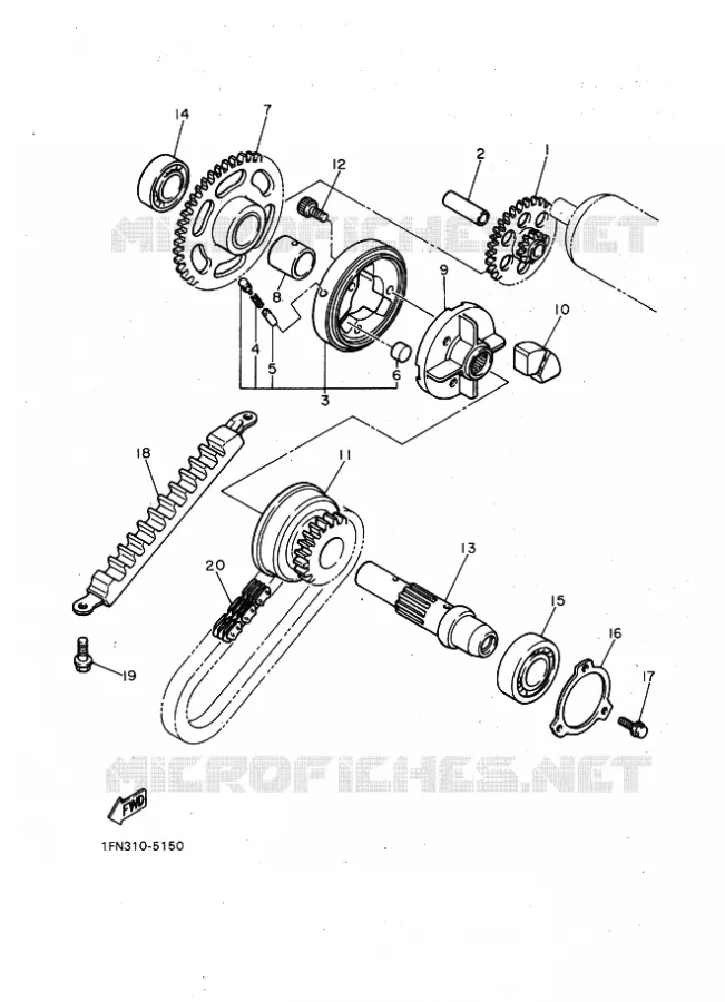 STARTMOTOR Yamaha MOTO 750 1988 FZ GENESIS  FZ750 GENESIS