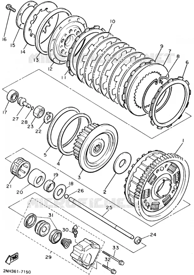 STARTMOTOR KOPPELINGS Yamaha MOTO 1200 1987 FJ  FJ1200U
