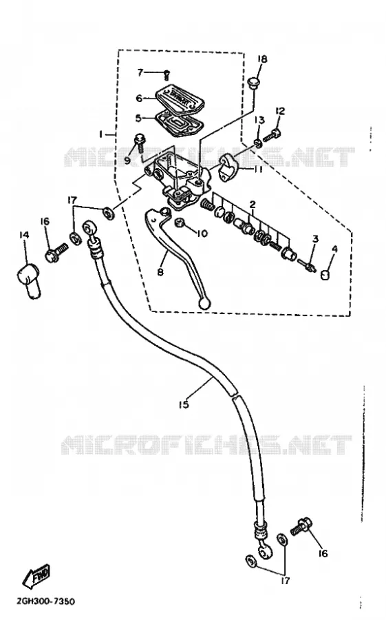 KOPPELINGS POMP Yamaha MOTO 1000 1987 FZR  FZR1000