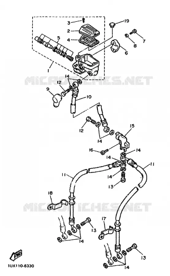 REMPOMP VOOR Yamaha MOTO 1200 1986 FJ  FJ1200
