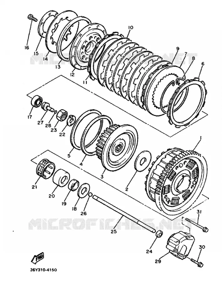 STARTMOTOR KOPPELINGS Yamaha MOTO 1200 1986 FJ  FJ1200