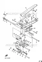ACHTERBRUG voor Yamaha FZ750 1986