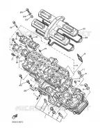 CILINDERKOP voor Yamaha FZ750 1986