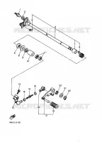 SCHAKEL STANG / PEDAAL voor Yamaha FZ750 1986