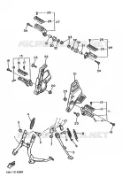 STANDAARD / VOETSTEUN voor Yamaha FZ750 1986