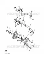 WATERPOMP / SLANGEN voor Yamaha FZ750 1986