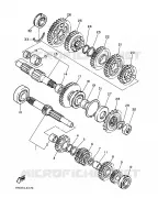 TRANSMISSIE voor Yamaha FZ750 1986