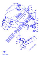 BENZINE TANK voor Yamaha FZ750 1986