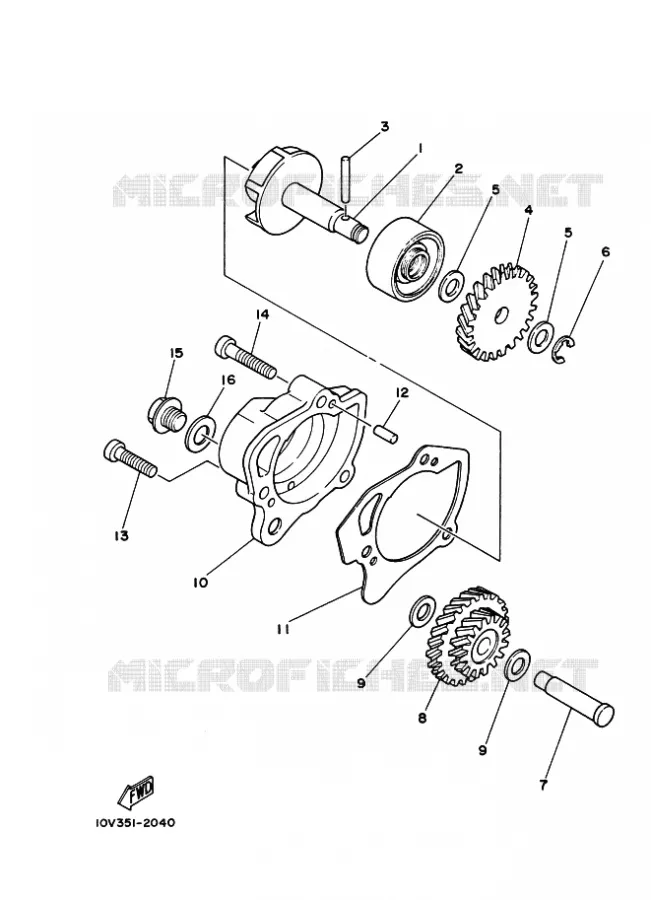 WATERPOMP / SLANGEN Yamaha MOTO 125 1986 RDLC  RD125LC