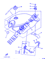 BENZINE TANK voor Yamaha RD125LC 1986