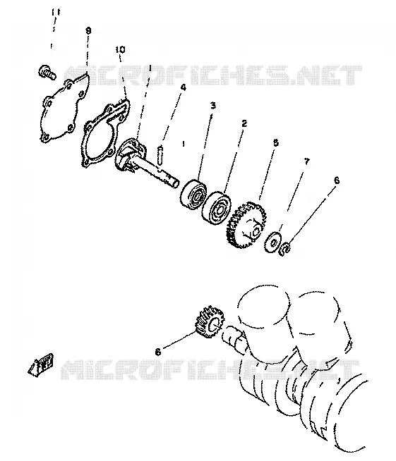 WATERPOMP / SLANGEN Yamaha MOTO 350 1982 RDLC  RD350LC