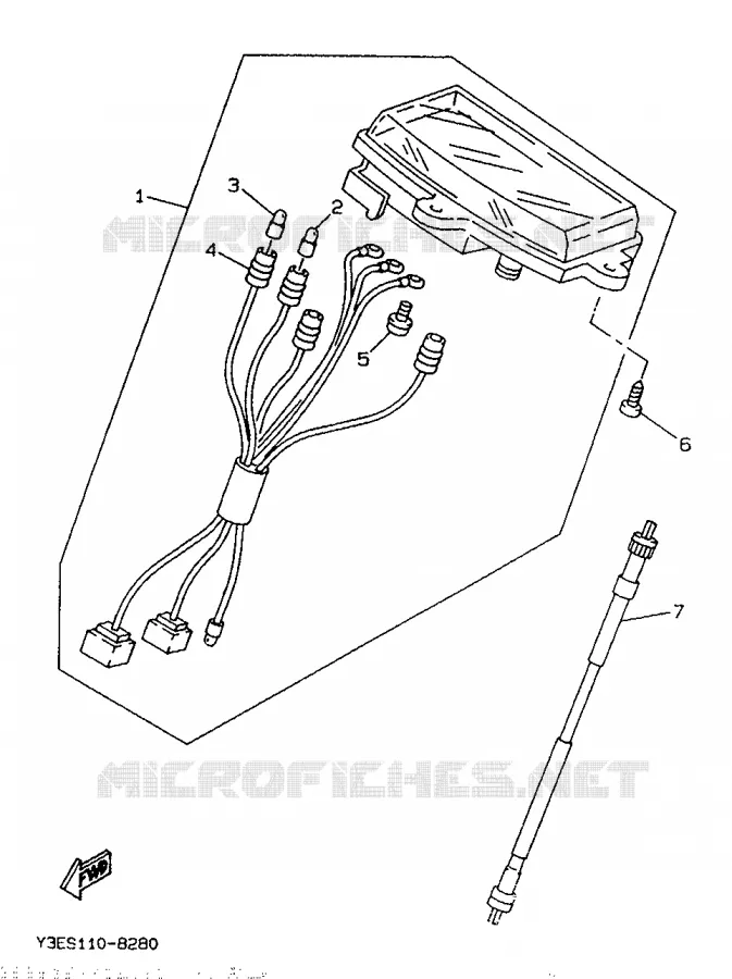 TELLERSET Yamaha SCOOTER 50 1991 BOOSTER  CW50
