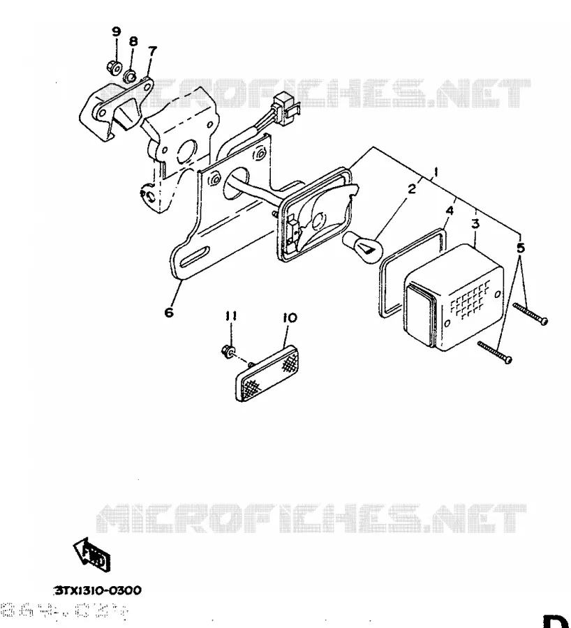 ACHTERLICHT Yamaha SCOOTER 50 1991 BOOSTER  CW50