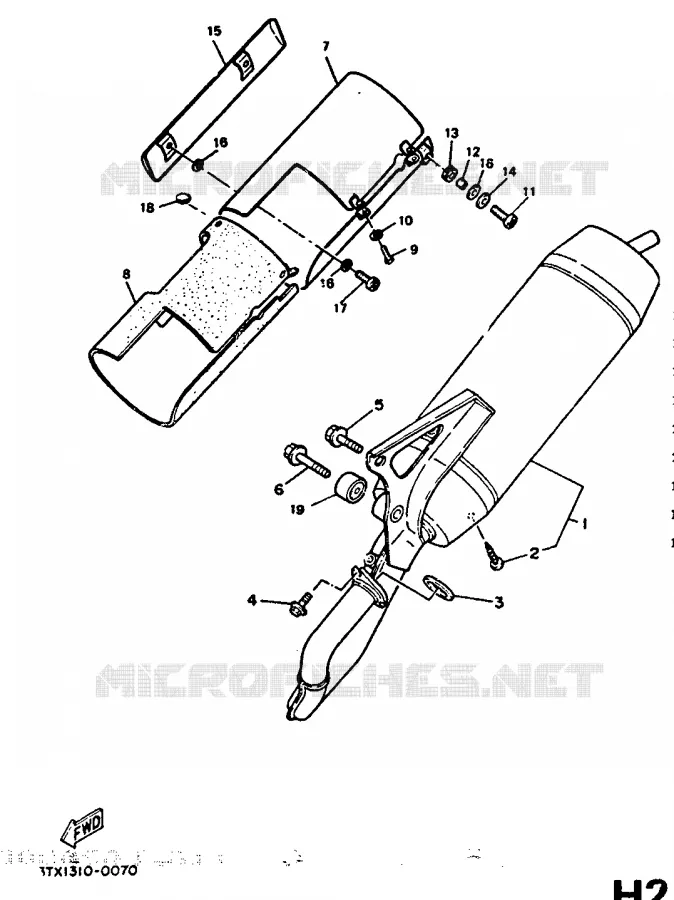 UITLAAT Yamaha SCOOTER 50 1992 BOOSTER  CW50