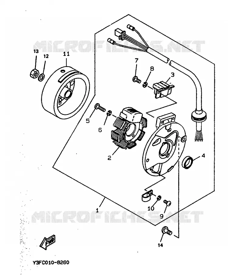 DYNAMO Yamaha SCOOTER 50 1992 BOOSTER  CW50