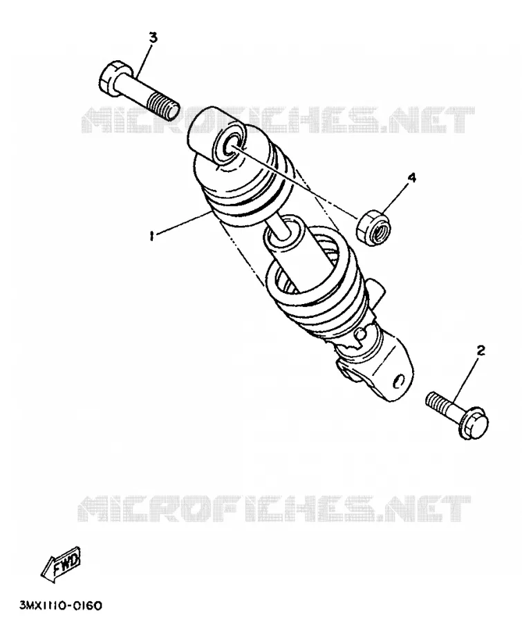 ACHTERBRUG Yamaha SCOOTER 50 1994 BOOSTER  CW50