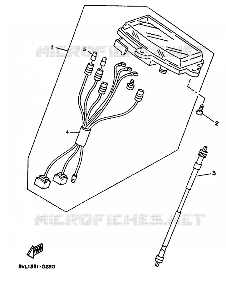 TELLERSET Yamaha SCOOTER 50 1994 BOOSTER  CW50