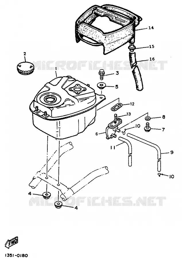 BENZINE TANK Yamaha SCOOTER 50 1994 BOOSTER  CW50