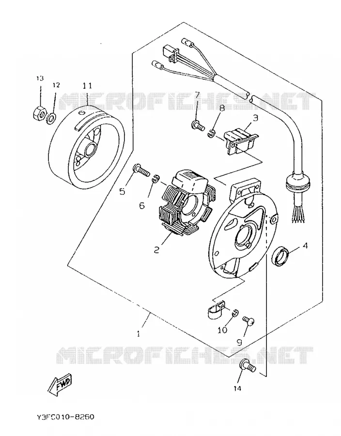 DYNAMO Yamaha SCOOTER 50 1996 BOOSTER  CW50