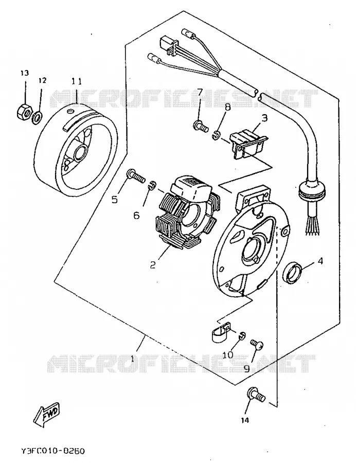 DYNAMO Yamaha SCOOTER 50 1998 BOOSTER  CW50