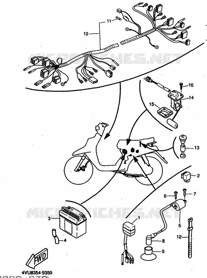 ELECTRISCH 2 Yamaha SCOOTER 50 1999 BW'S  CW50