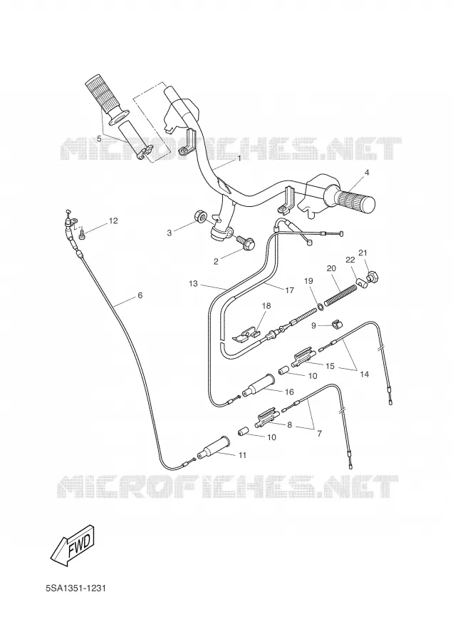 STUUR / KABEL Yamaha SCOOTER 50 2002 BOOSTER  CW50