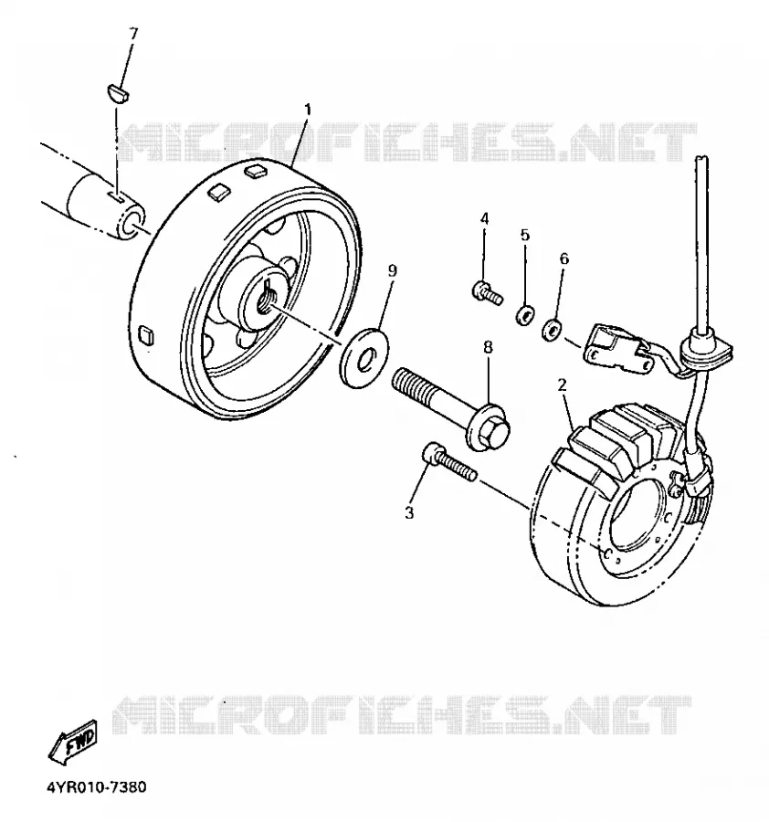 DYNAMO Yamaha MOTO 600 1998 FAZER  FZS600