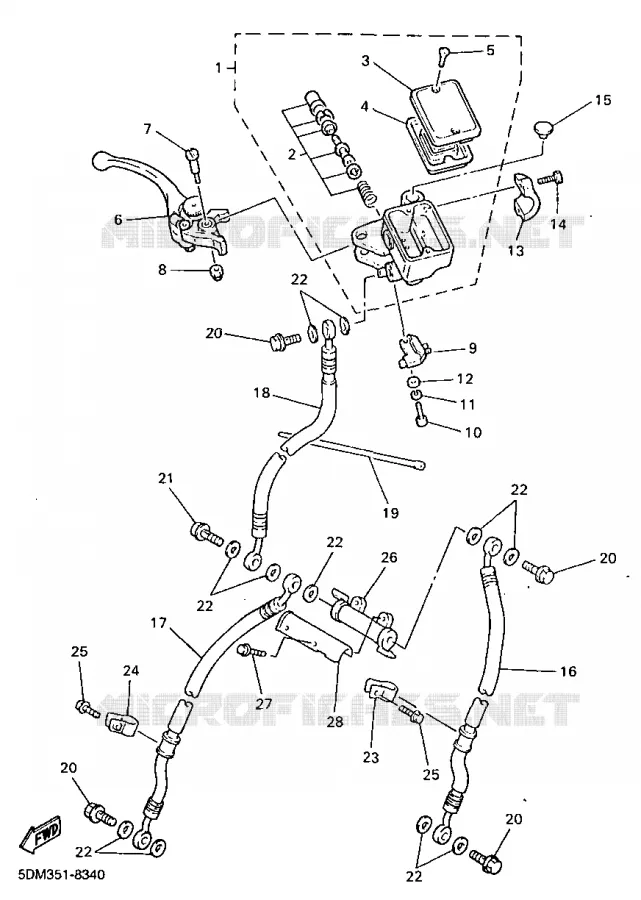 POMP VOOR Yamaha MOTO 600 1998 FAZER  FZS600