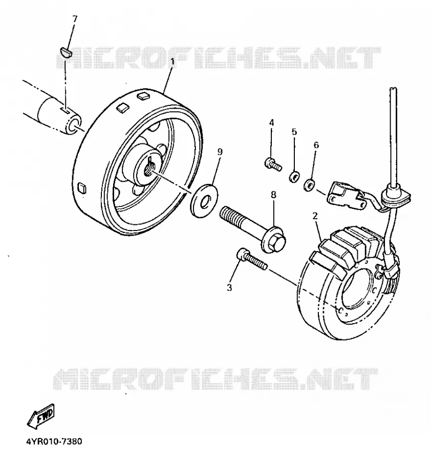 DYNAMO Yamaha MOTO 600 1998 FAZER  FZS600