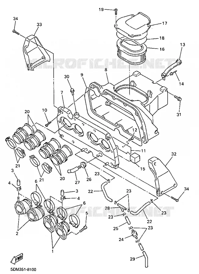 INLAAT Yamaha MOTO 600 1998 FAZER  FZS600