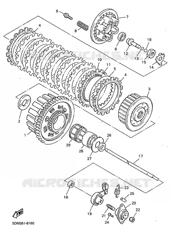STARTMOTOR KOPPELINGS Yamaha MOTO 600 1999 FAZER  FZS600