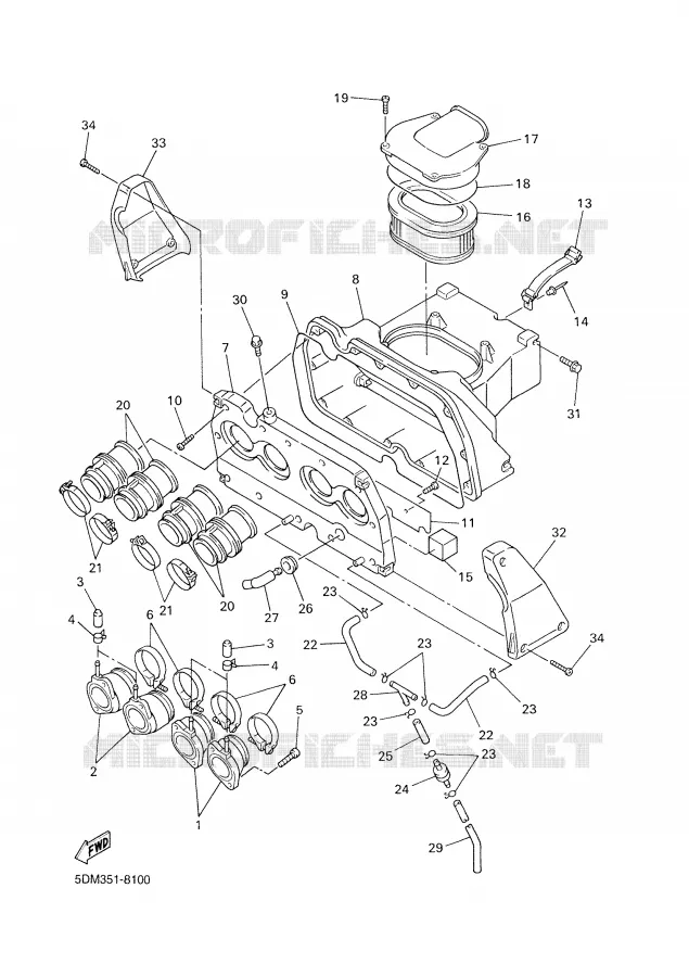 INLAAT Yamaha MOTO 600 2000 FAZER  FZS600