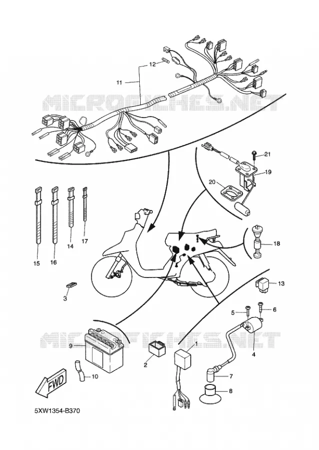 ELECTRISCH 2 Yamaha SCOOTER 50 2003 BOOSTER  CW50