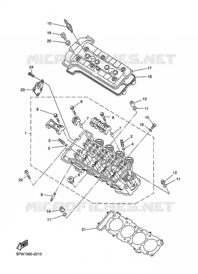 CILINDER Yamaha MOTO 1000 2003 R1  YZF-R1 YZF-R1R R1