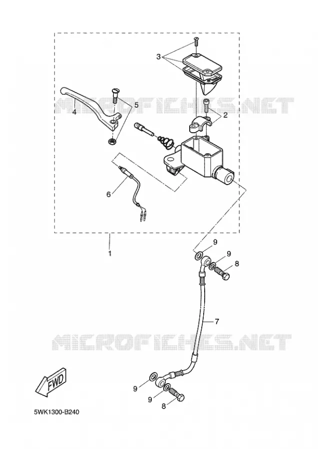 REMPOMP VOOR Yamaha SCOOTER 50 2003 ROCKET  CW50RSP POWER ROCKET